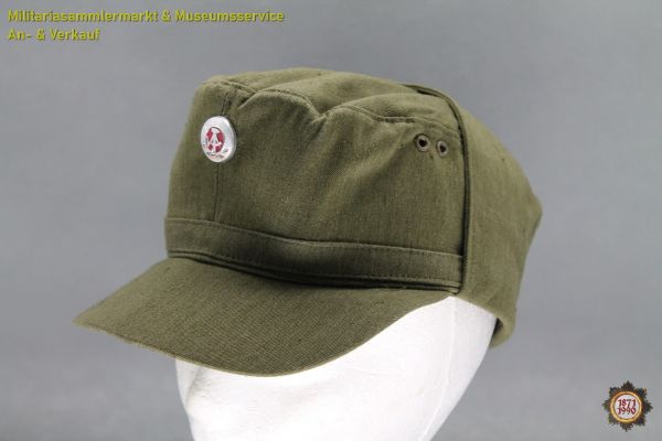 Feldmütze, Kampfgruppen der DDR, Basecap, aufgenähte Korkade