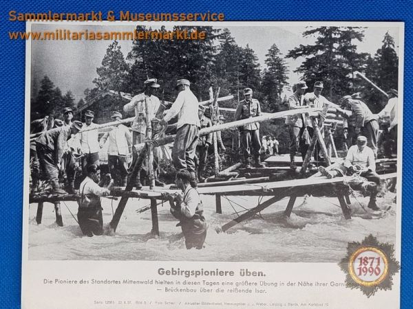 Gebirgspioniere üben, 1937, Aktueller Bilderdienst, Pressefoto, J.J.Weber