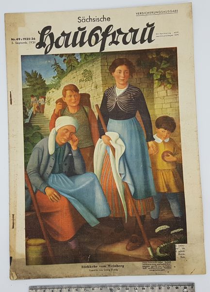 Sächsische Hausfrau - Zeitschrift 3.9.1336 Versicherungsausgabe