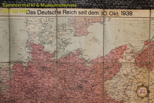 Karte: Das Deutsche Reich seit dem 10. Okt. 1938, inkl. Sudetenland (Österreich). Landkarte 1938