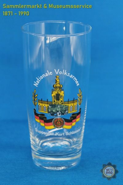 Sammelglas, Truppenteil Kurt Schlosser, Nationale Volksarmee, NVA, DDR Glas