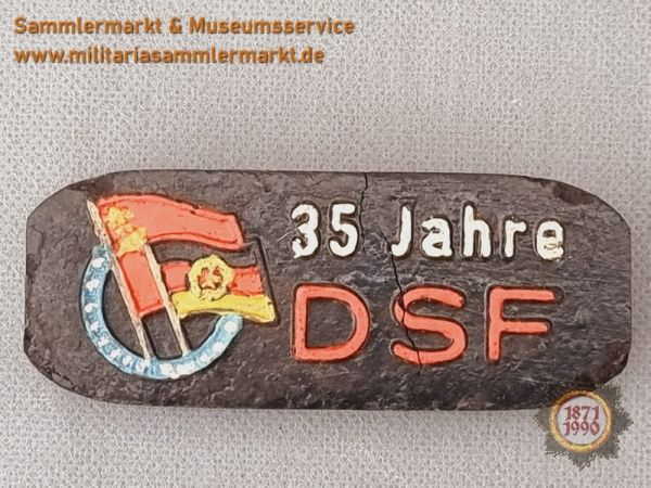 35 Jahre Deutsch-Sowjetische Freundschaft, Sammelbrikett, Zierbrikett, Braunkohle DDR Bergbau