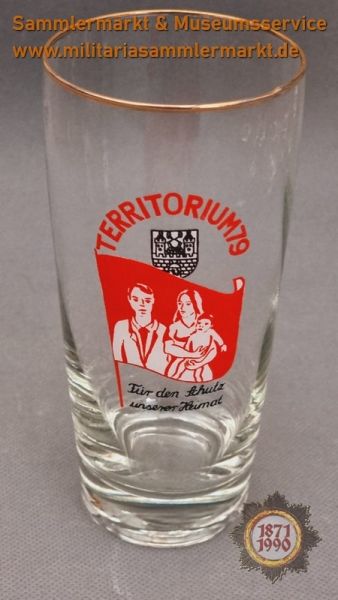 Sammlerglas, TERRITORIUM 79, Für den Schutz unserer Heimat, DDR