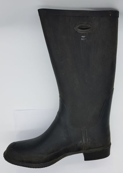 Gummistiefel zum schweren Gasschutzanzug, nur rechter Stiefel mit Karton