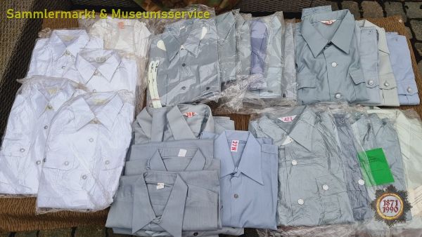 NVA 26 Dienstblusen, Diensthemden, original, Nationale Volksarmee, Bluse, Hemd