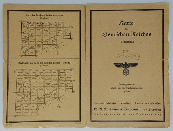 Karten des Deutschen Reiches - Niesky 1937 und Zittau 1934