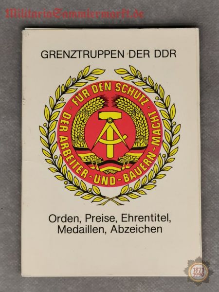 Grenztruppen der DDR, Orden, Preise, Ehrentitel, Medaillen, Abzeichen, Bildmappe