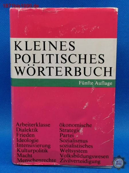 Buch: Kleines politisches Wörterbuch, DDR, Fünfte Auflage 1985