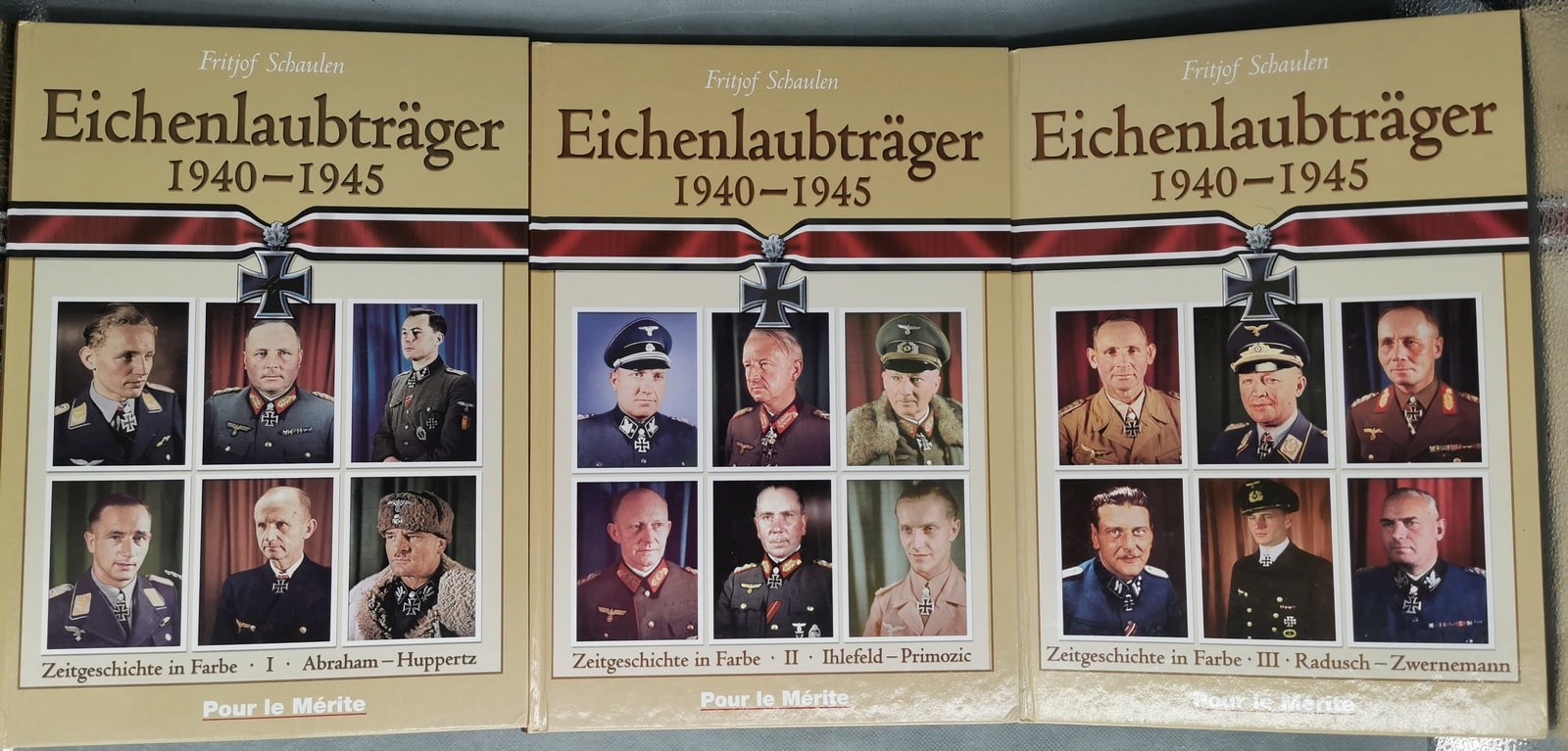 Buch: Eichenlaubträger 1940 - 1945, komplett 3 Bände; Fritjof Schaulen