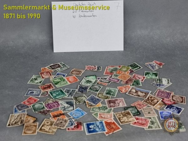 100 Briefmarken Deutsches Reich, 3. Reich, gestempelt, postfrisch - Set 7