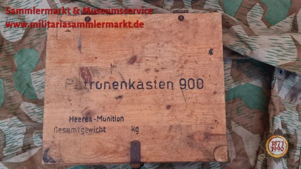 Patronenkasten 900, Heeresmunition, Henkel aus Seil fehlen