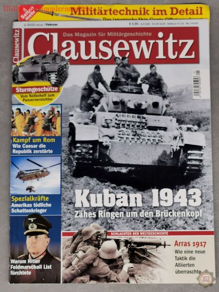 Clausewitz, Kuban 1943, Das Magazin für Militärgeschichte; 01/2019, Zeitschrift