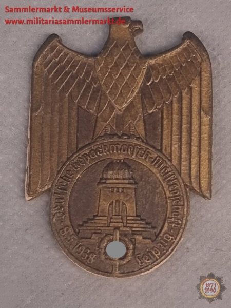 Deutsche Gepäckmarsch-Meisterschaft 8.5.1938 Leipzig, Veranstaltungsabzeichen, Abzeichen