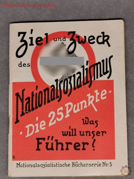 Ziel und Zweck des Nationalsozialismus, Alfred Knesebeck-Fischer, NSDAP, 1933, Taschenbuch