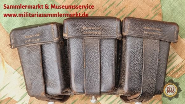 Patronentaschen, Gewehr K98 für Koppel und Y-Riemen, L.L.G., Schlesien, 1940