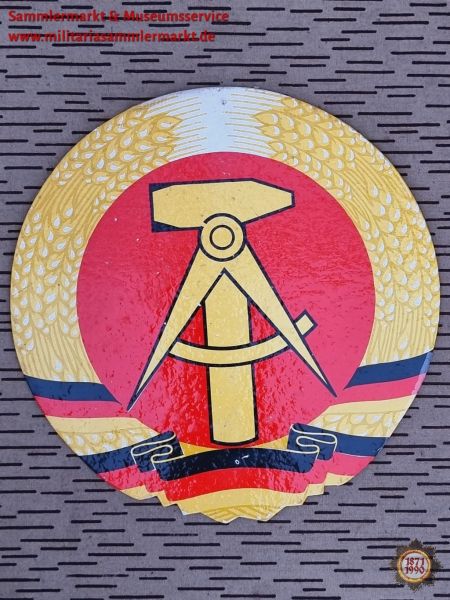 DDR, Deutsche Demokratische Republik, Emblem, DDR Herstellung, Pappschild