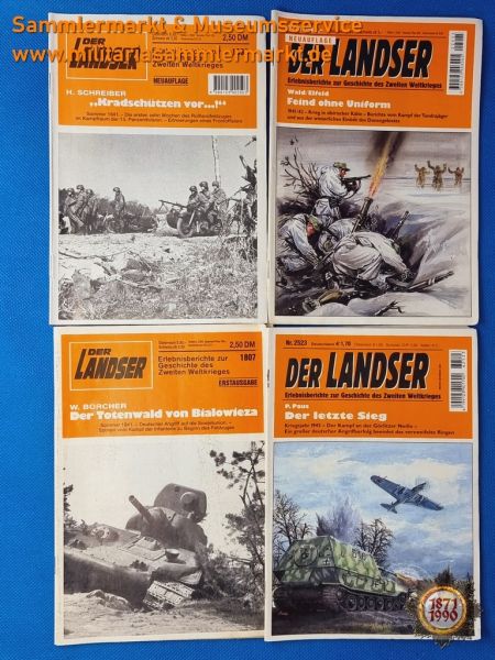 Der Landser, Nr. 1807,1892, 2225, 2523; Erlebnisberichte zur Geschichte des Zweiten Weltkrieges