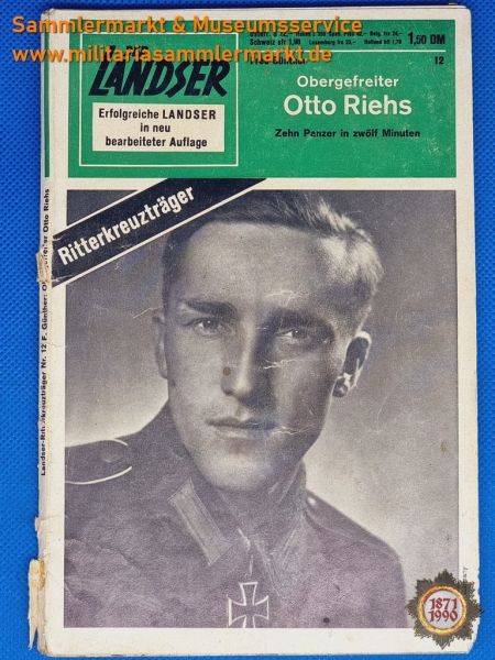 Obergefreiter Otto Riehs, Der Landser, Ritterkreuzträger, Nr. 12, Fred Günther, Zeitschrift