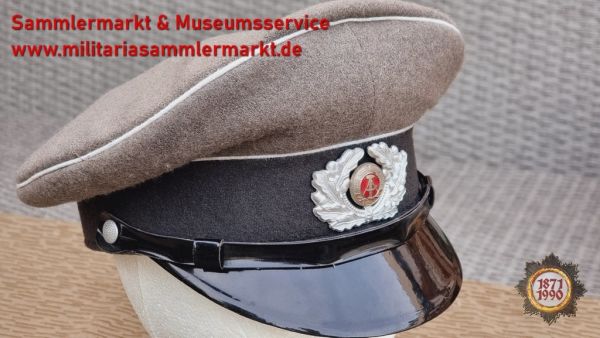 Schirmmütze, frühe NVA, 1965, Soldat , Landstreitkräfte, DDR, Größe 55, Kokarde