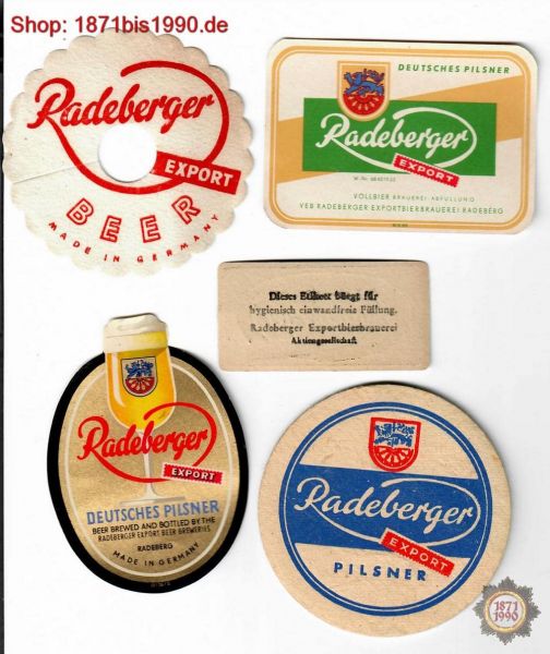 RADEBERGER BIER SAMMLUNG Beer Brauerei Exportbierbrauerei Pilsner Konvolut
